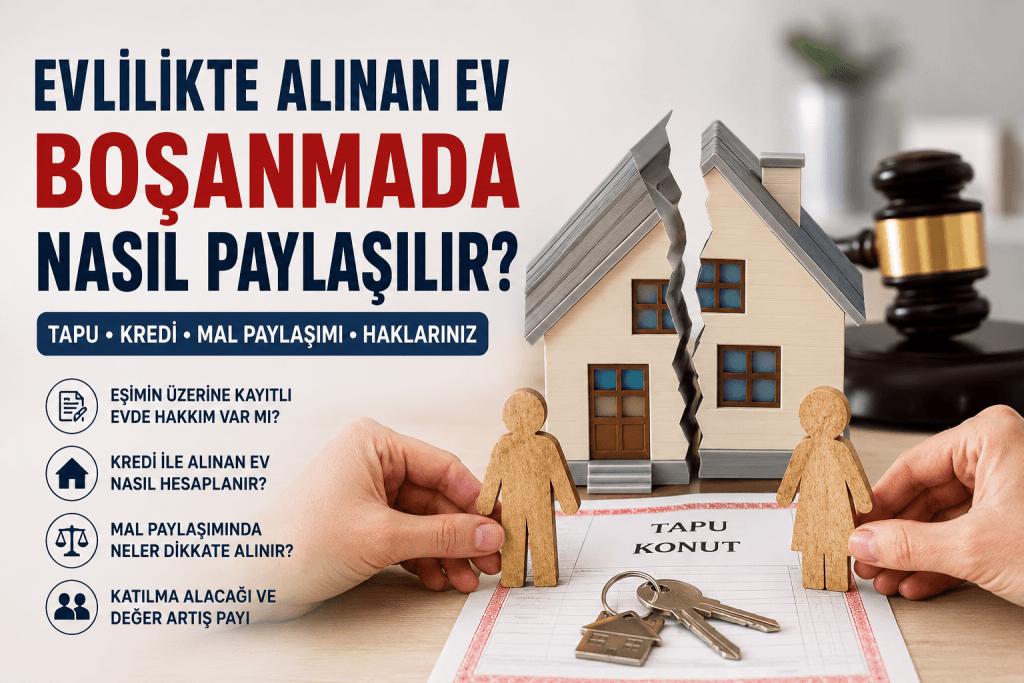 Evlilikte alınan ev boşanmada nasıl paylaşılır?