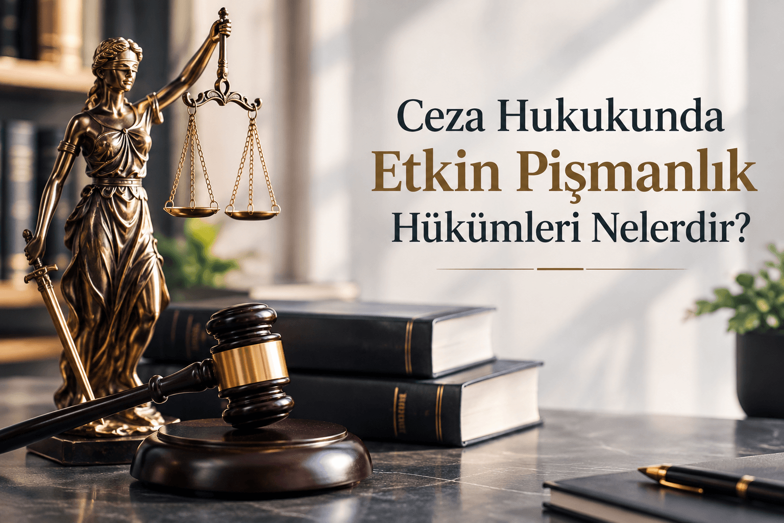 Ceza Hukukunda Etkin Pişmanlık Hükümleri